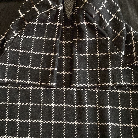 Jane and Delancey cotton / poly stretch windowpane check dress Fall - Picture 6 of 11